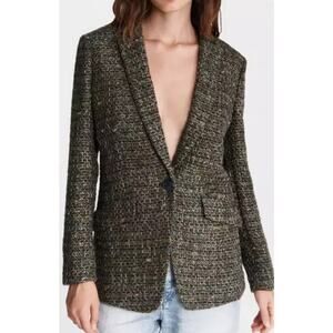 RAG & BONE Sz 4 MARGOT LINTON WOOL BOYFRIEND BLAZER JACKET Pockets Classic EUC